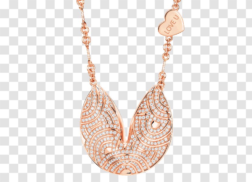 Earring Body Jewellery Necklace Charms & Pendants - Peach Transparent PNG
