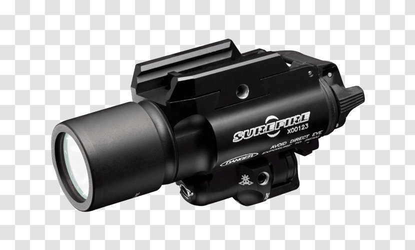 SureFire X400-A-GN Ultra LED Weaponlight With Green Aiming Laser Sight Flashlight Gun Lights - Surefire X300 Weapon Light - Burn Barrel Vortex Transparent PNG