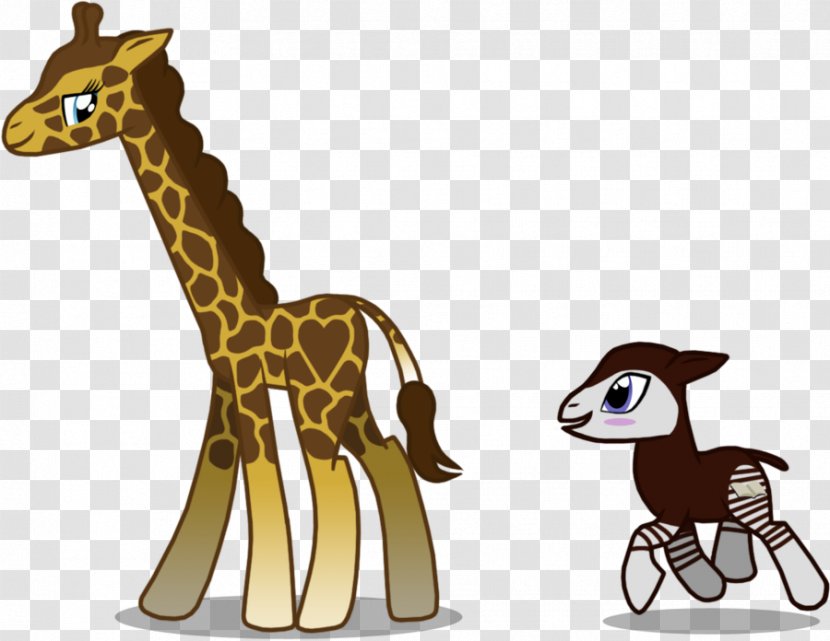 Giraffe Okapi Pony Rarity DeviantArt - Terrestrial Animal - Zebra Clipart Transparent PNG