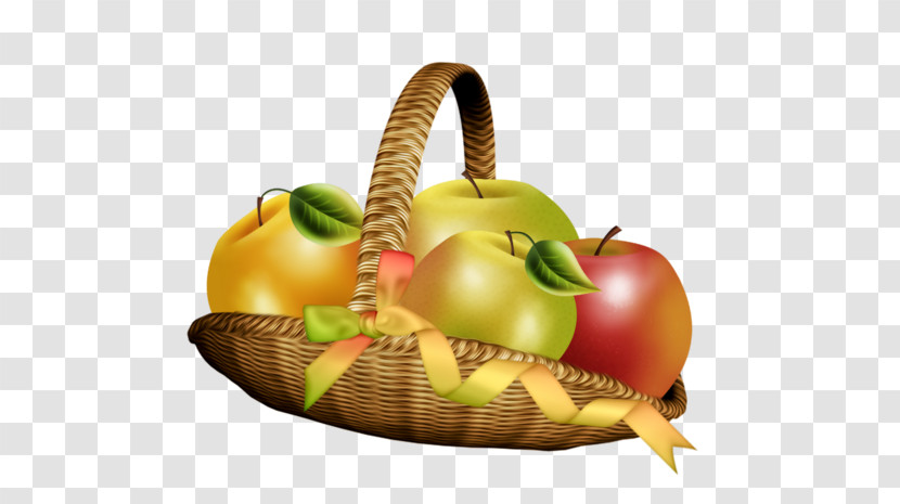 Natural Foods Wicker Basket Fruit Apple Transparent PNG