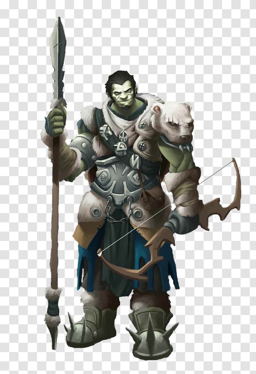 Dungeons & Dragons Pathfinder Roleplaying Game Half-orc Fighter - Fantasy - Cleric Orc Transparent PNG