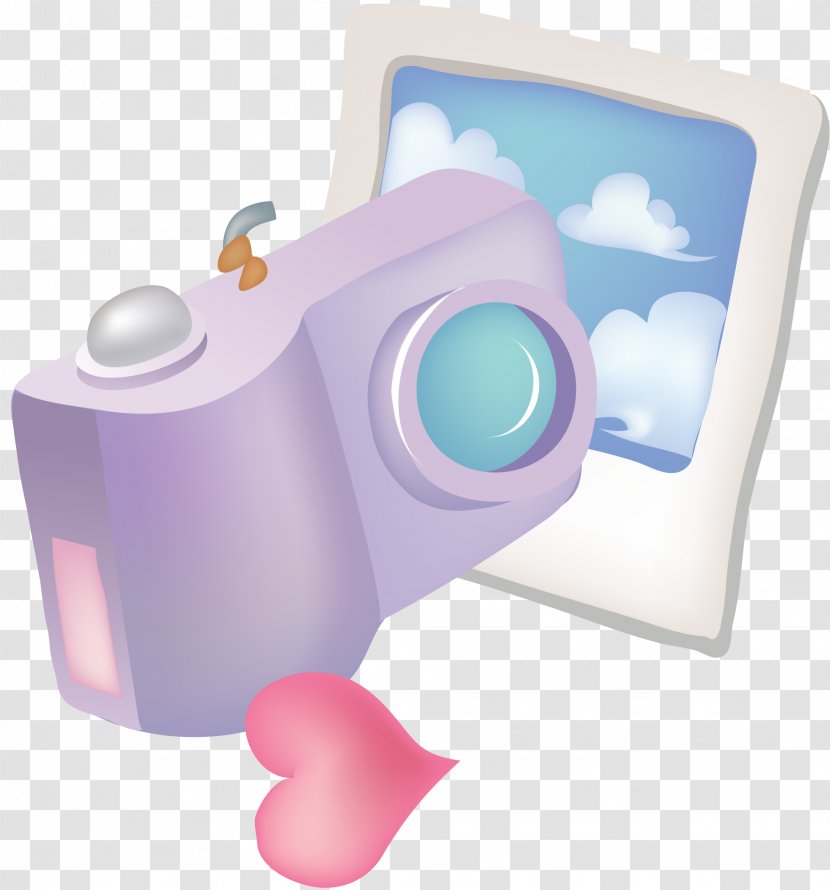 Camera Photography Polaroid - Purple - Photo Cameras Transparent PNG