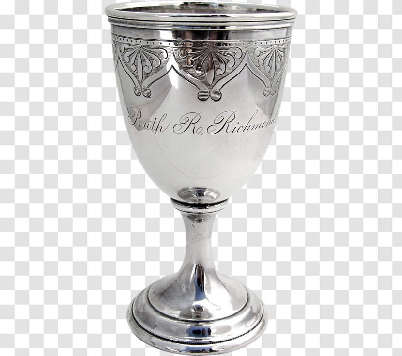 Silver Coin Wine Glass Engraving Chalice Transparent PNG