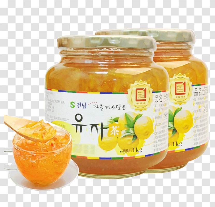 Yuja Tea South Jeolla Province Honey Korean Cuisine - Sugar Transparent PNG