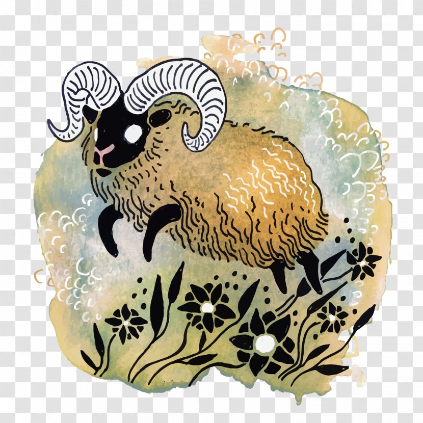 Aries Zodiac Astrological Sign Horoscope Astrology - Vector Transparent PNG