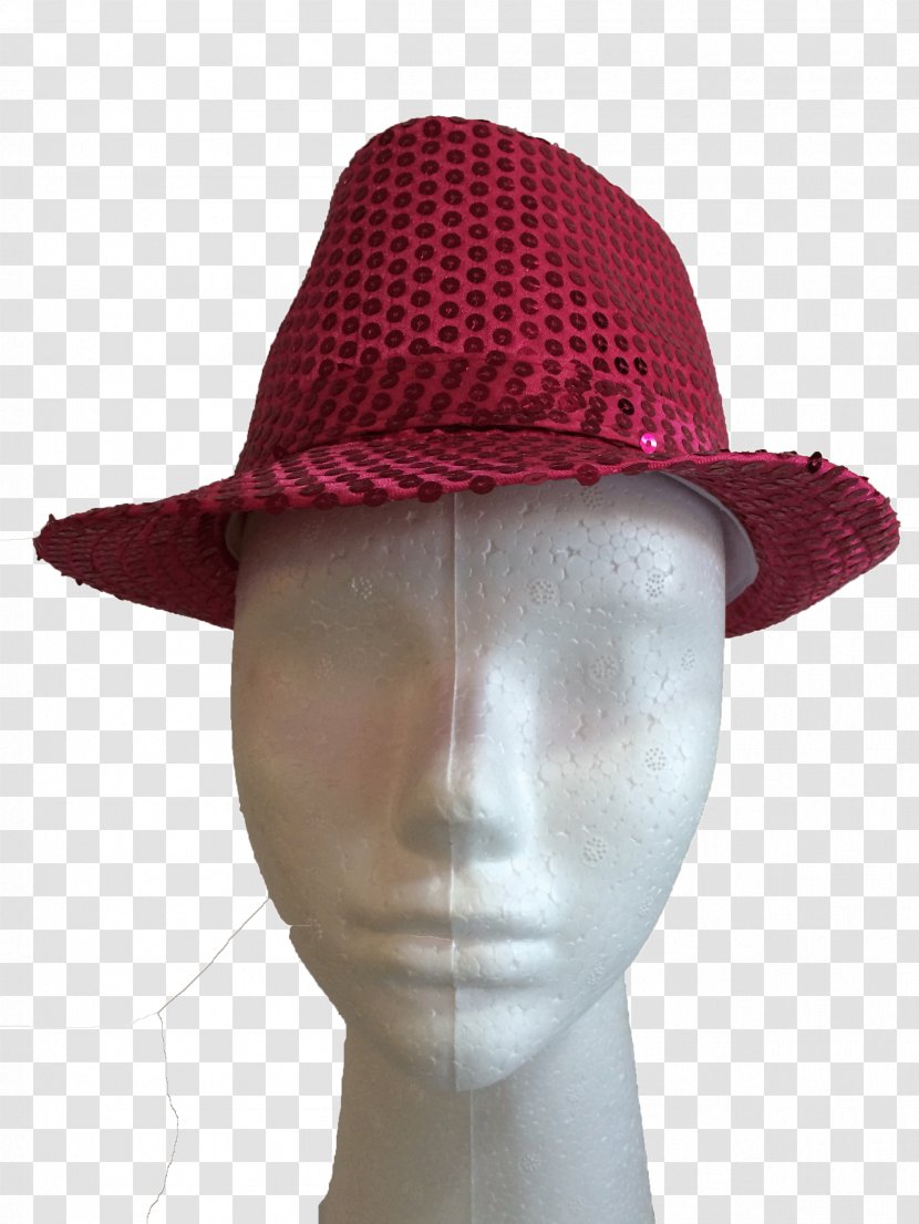 Sun Hat Fedora Maroon - Headgear Transparent PNG