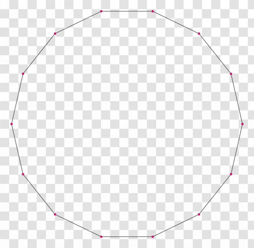 Regular Polygon Shape Hexadecagon Circle - Mathematics Transparent PNG