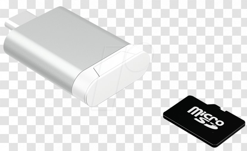 Card Reader USB-C USB 3.0 Prateado Branco - Credit - Electronics Transparent PNG