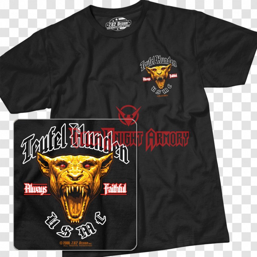 T-shirt Devil Dog United States Marine Corps 恶魔猎人5 - Symbol Transparent PNG