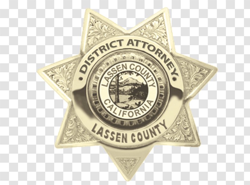 Honey Lake Valley Lassen County District Attorney Crown Prosecutor 11-99 Foundation - Police - Badge Transparent PNG
