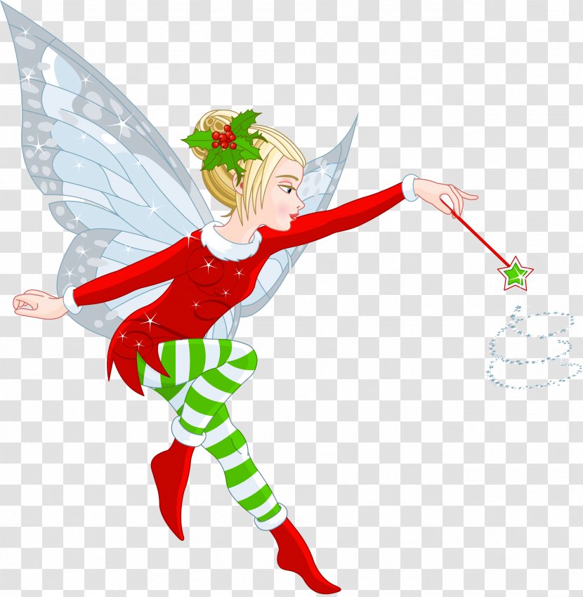 Fairy Christmas Illustration - Royaltyfree - Elves Cliparts Transparent PNG