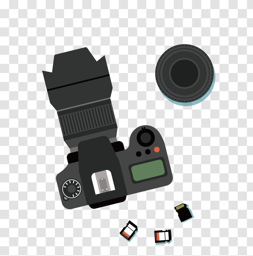 Single-lens Reflex Camera Photography - Button - Vector SLR Transparent PNG