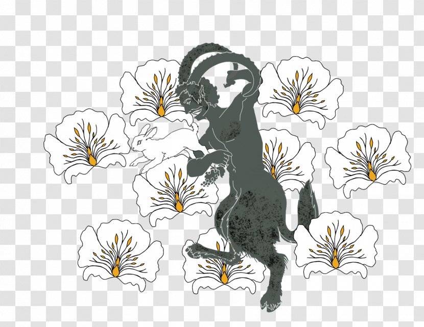 Cat Dog Mammal Horse Flora - Drawing Transparent PNG