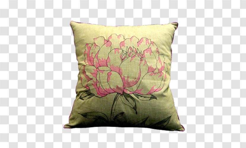 Yellow Red - Pillow - Background Peony Transparent PNG