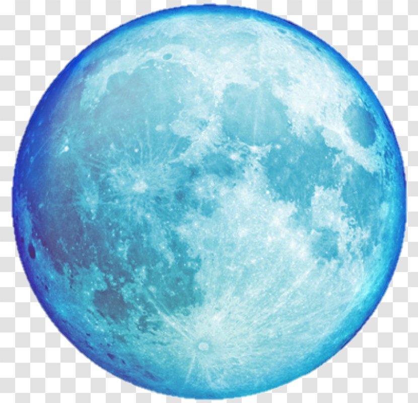Earth Supermoon Full Moon Clip Art - New - BLUE WOLF Transparent PNG