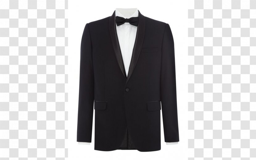 Suit Tuxedo Jacket Blazer Black Tie - Lapel Transparent PNG