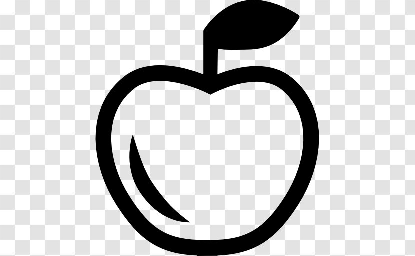 Apple Drawing Download - Black And White Transparent PNG
