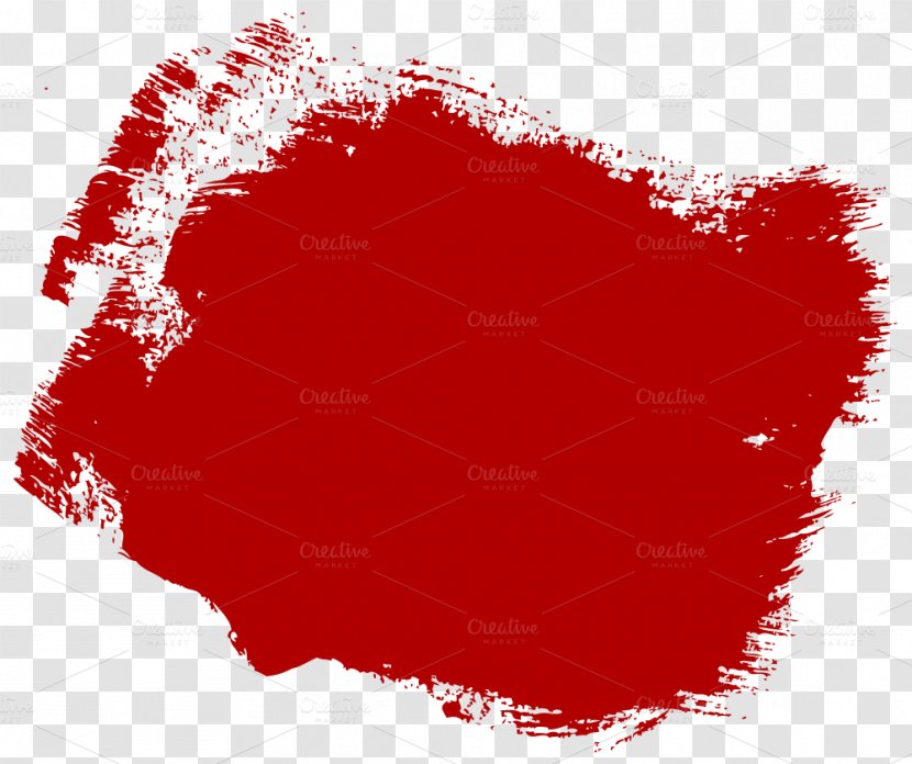 Brush - Love - Red Paint Transparent PNG