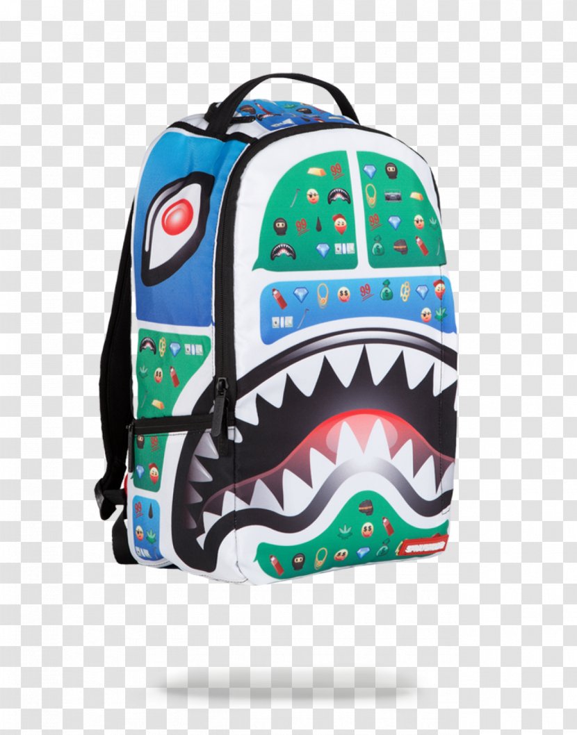 Backpack Shark Emoji Bag Shopping - Sticker Transparent PNG