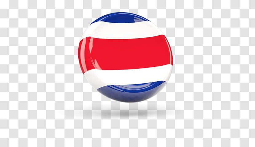 Cobalt Blue Sphere - Flag Costa Rica Transparent PNG