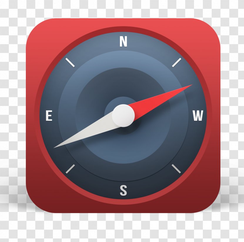 Flat Design Icon - Ifwe - Red Compass Transparent PNG