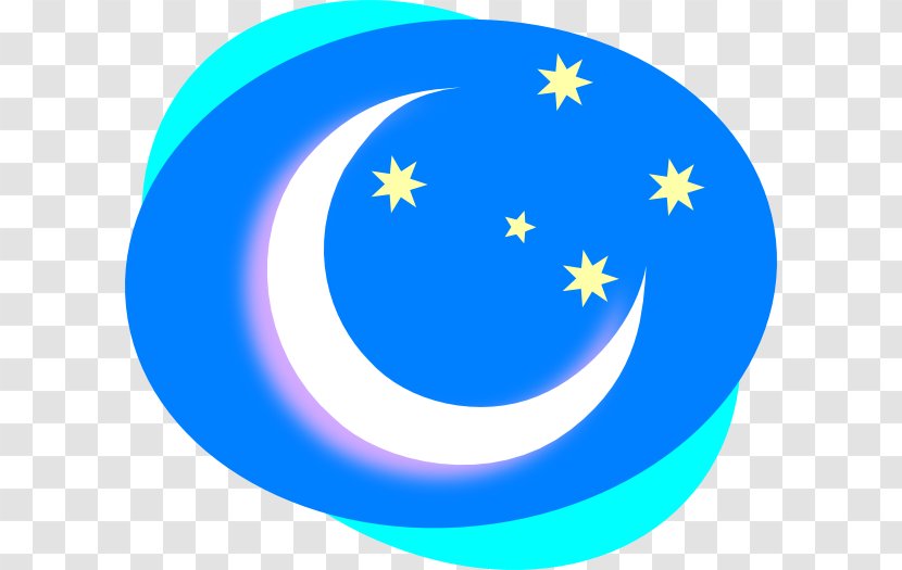 Moon Clip Art - Blue Transparent PNG