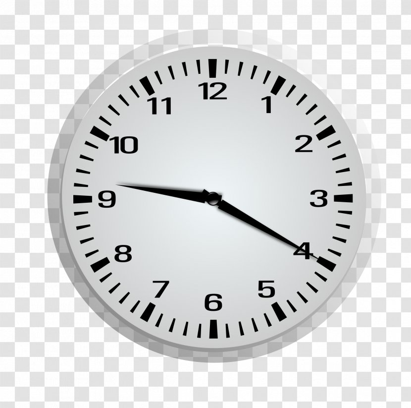 Clock Face Striking Clip Art - Gauge - September Nine Transparent PNG