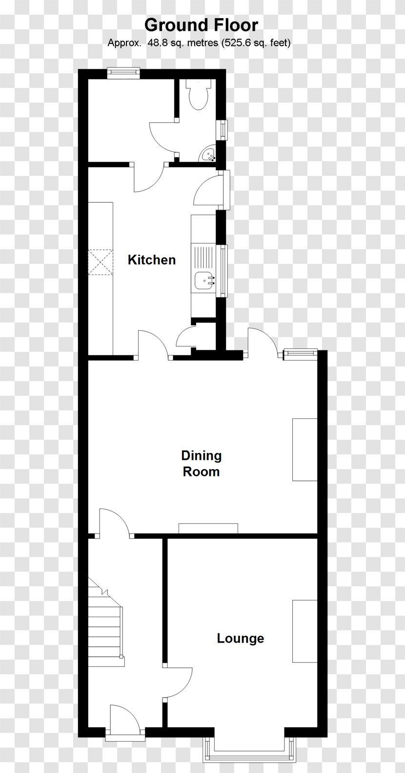 Floor Plan House Stairs Bedroom Transparent PNG