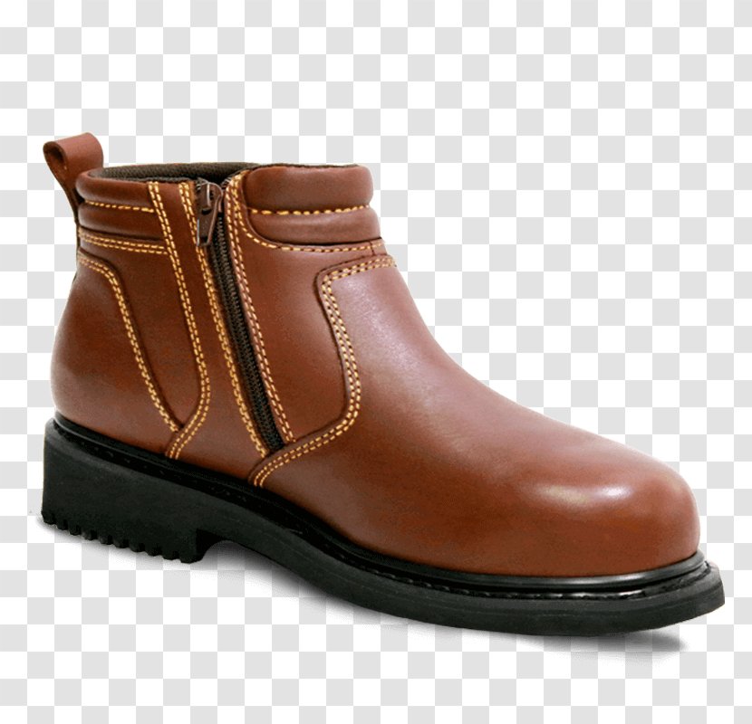 Leather Shoe Boot Walking - Brown Transparent PNG