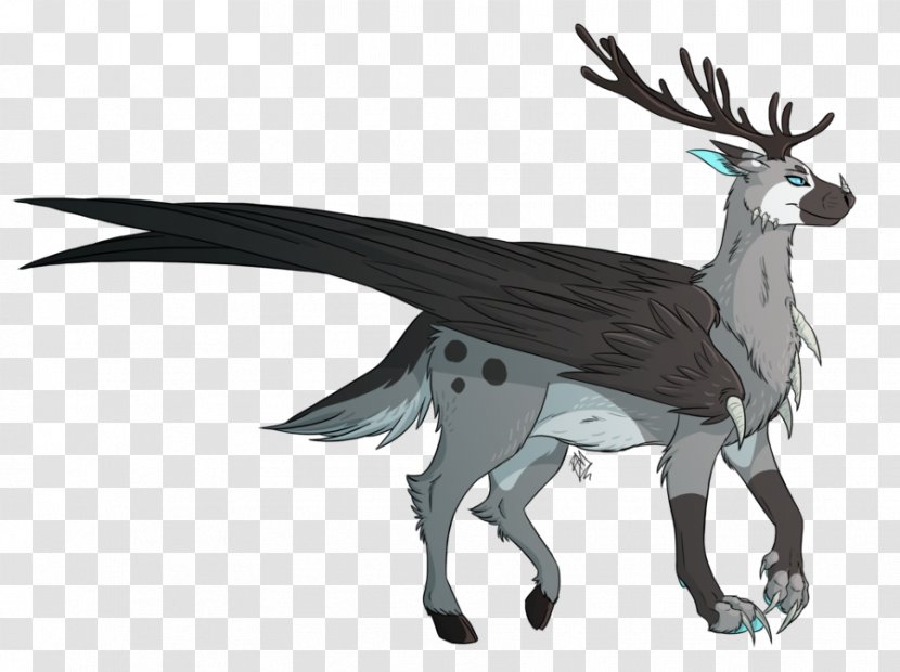 Reindeer Horse Antler Carnivora - Mythical Creature Transparent PNG