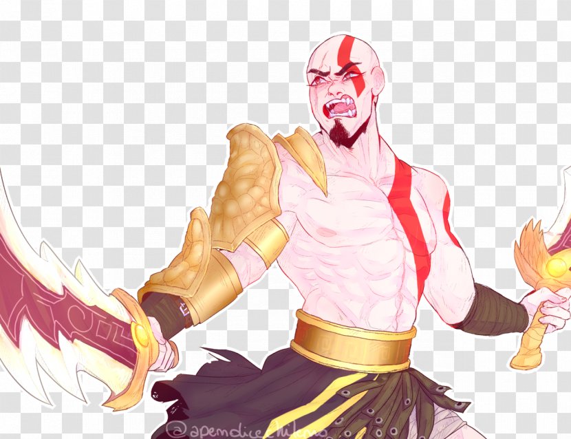 Kratos God Of War PlayStation 2 Drawing - Watercolor Transparent PNG