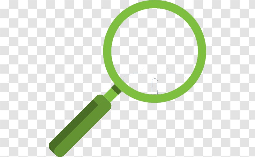 Magnifying Glass Green - Word Transparent PNG