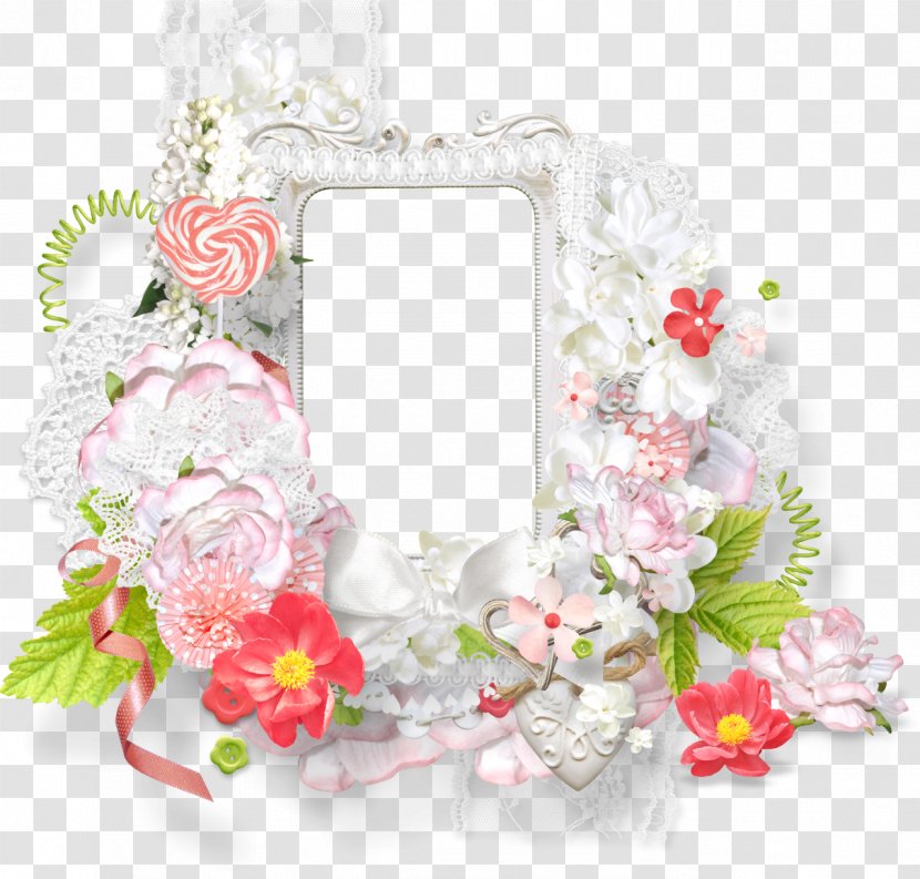 Picture Frames Photography Clip Art - Garden Roses - Floral Frame Transparent PNG