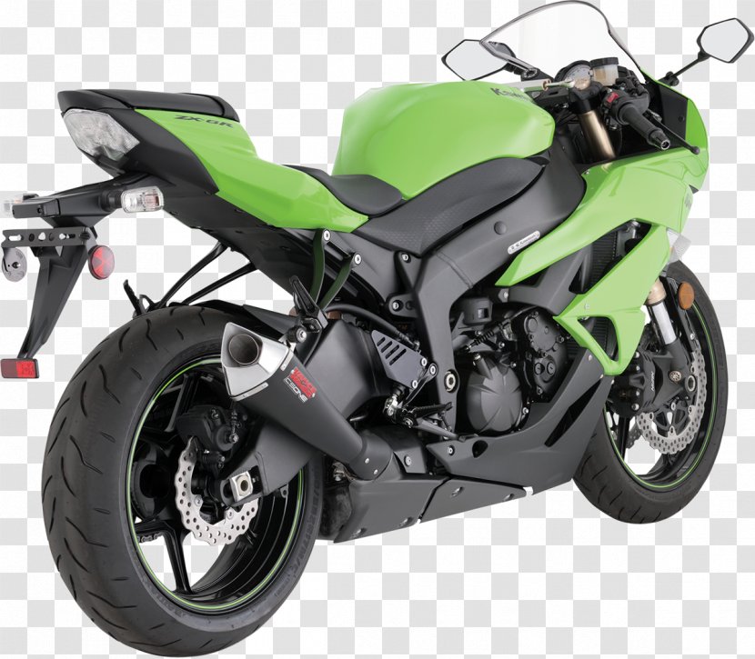 Exhaust System Ninja ZX-6R Kawasaki Motorcycles - Z1000 - Motorcycle Transparent PNG