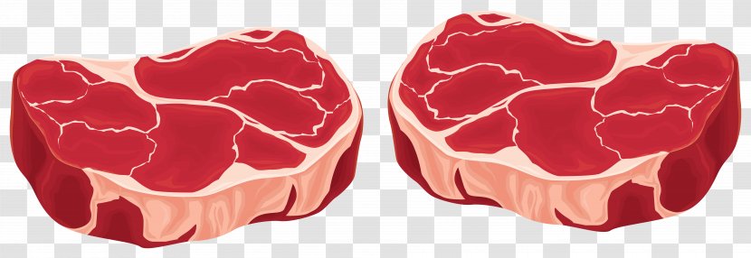 Red Meat Steak Raw Clip Art - Cliparts Transparent PNG
