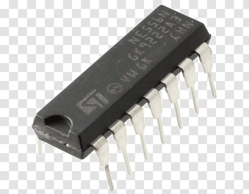Transistor Integrated Circuits & Chips Electronic Component 555 Timer IC - Microcontroller - Circuitos Transparent PNG