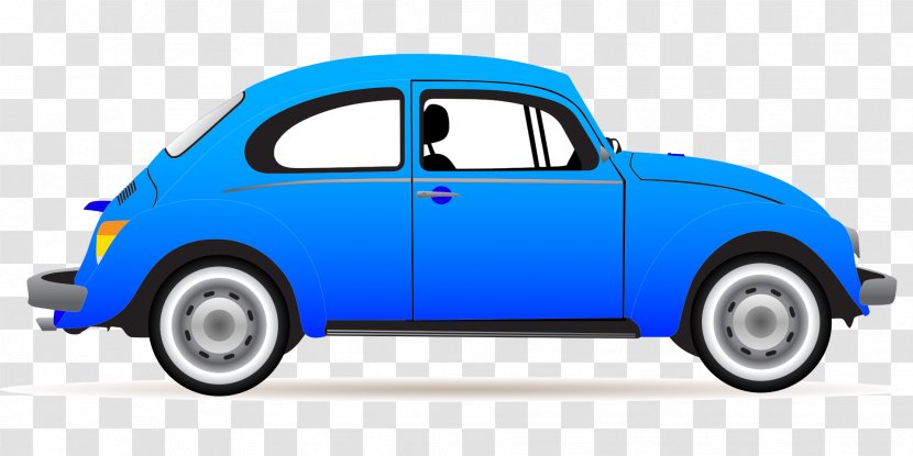 Car Volkswagen Beetle Clip Art - City - Blue Transparent PNG