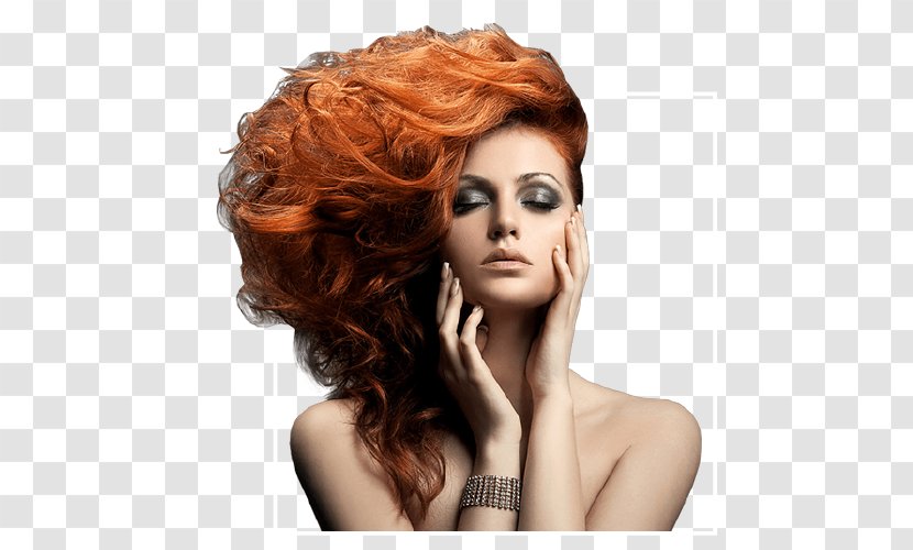 Beauty Parlour Hairstyle Cosmetologist Model Hair Coloring - Watercolor Transparent PNG