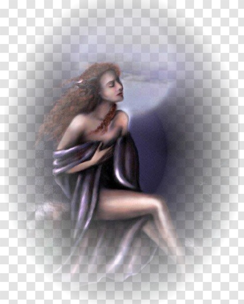 Desktop Wallpaper Long Hair Fantasy Angel Image - Cartoon - Festa Della Donna Transparent PNG