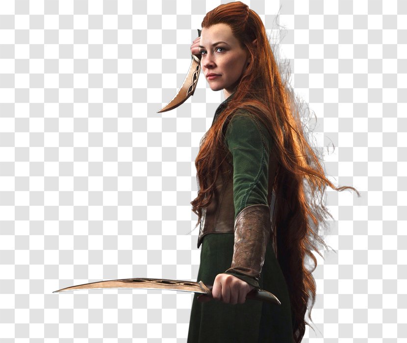Evangeline Lilly Tauriel The Lord Of Rings Hobbit: Battle Five Armies - Thranduil Transparent PNG
