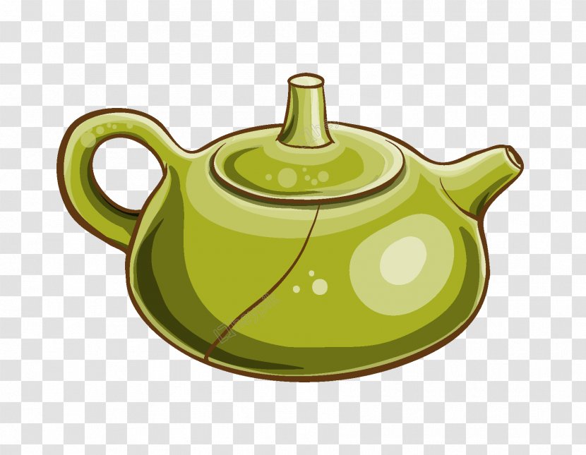 Green Tea Teapot Kettle Ceramic - Blue Onion Meissen Transparent PNG