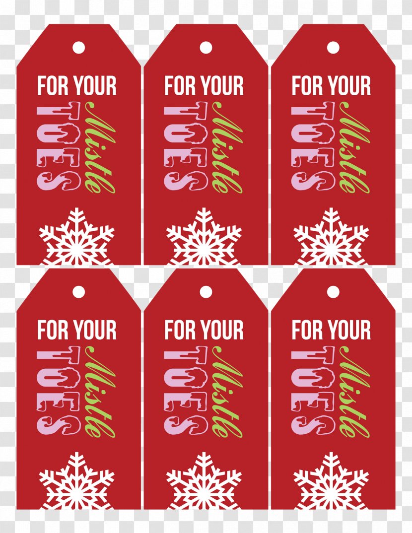 Mistletoe Nail Christmas Gift - Text - Wrapping Transparent PNG
