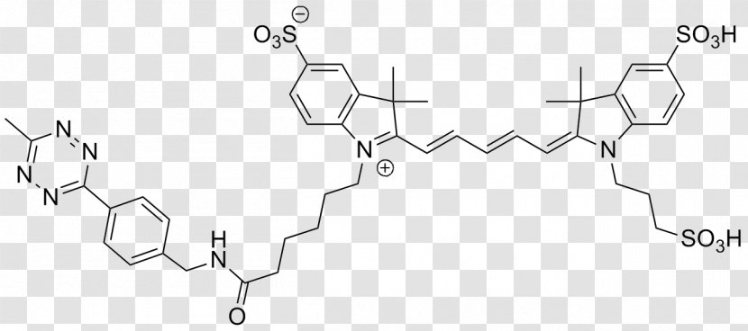 Cyanine Fluorescence Fluorophore Tetrazine Dye - Frame - Meth Transparent PNG