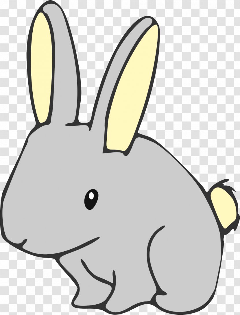 Rabbit Easter Bunny Color Clip Art - Domestic Transparent PNG