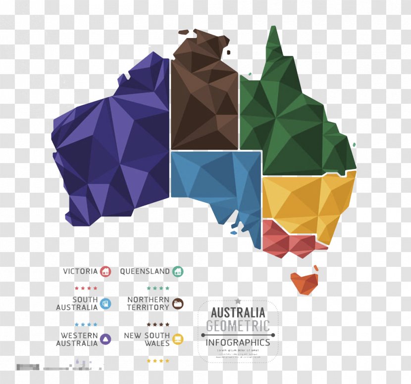 Australia Map Infographic Illustration - Topography - Of The Australian Transparent PNG