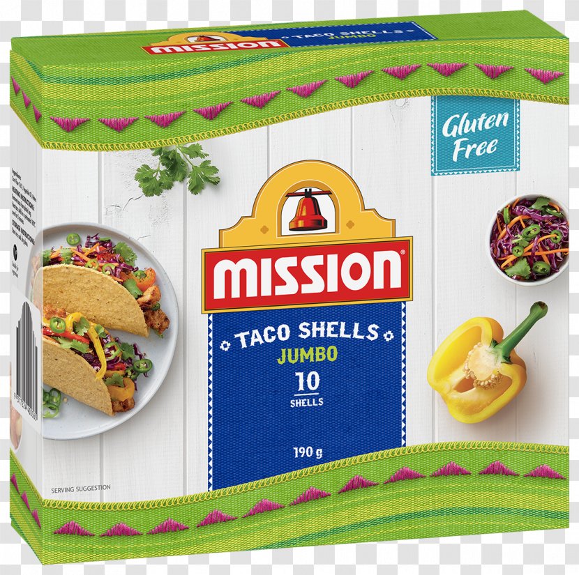Taco Vegetarian Cuisine Wrap Chalupa Pizza - Bread - Mission Foods Transparent PNG