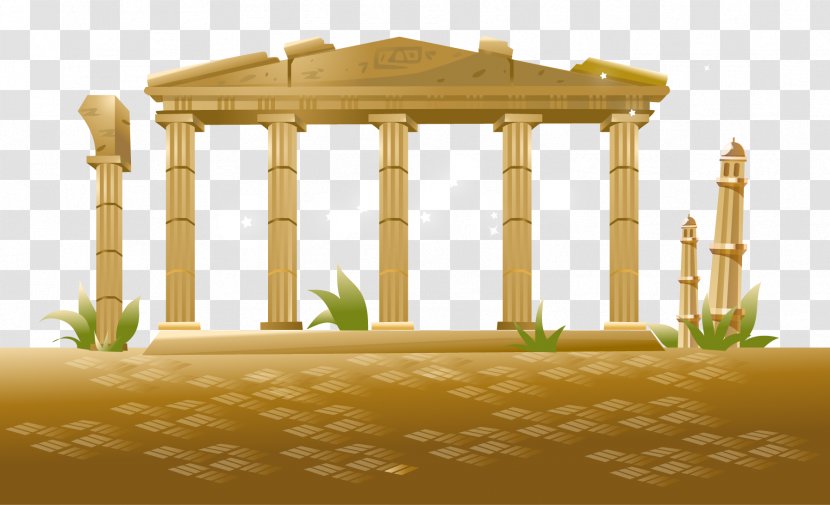 Parthenon Acropolis Of Athens Royalty-free Clip Art - Stock Footage - Vector Temple Transparent PNG