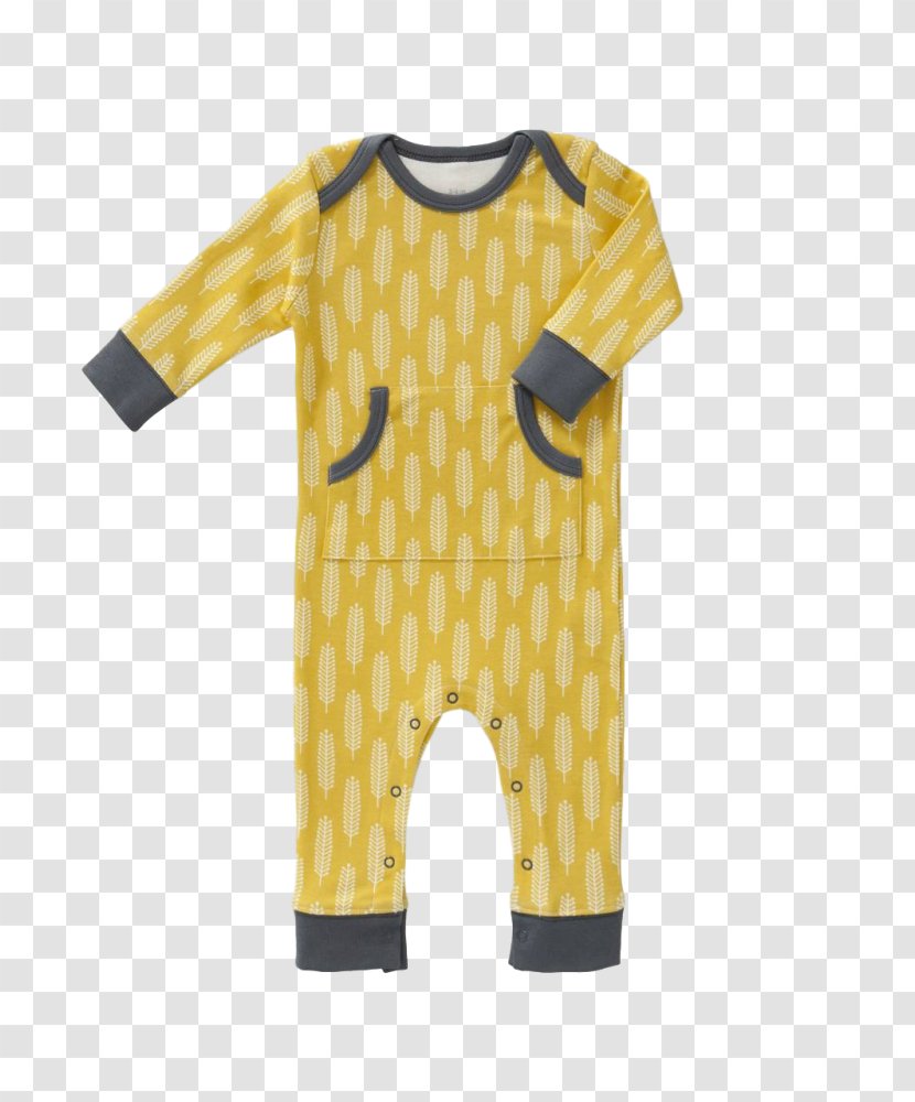 Pajamas Clothing Cotton Infant Diaper - Romper Suit - Retro Sunbeams With Yellow Stripes Transparent PNG