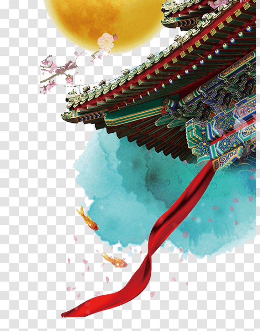 Mid-Autumn Festival Chinese Language Image Illustration Poster - Holiday Transparent PNG