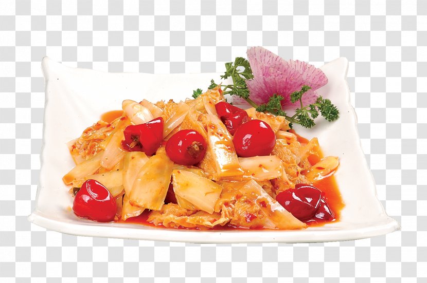 Vegetarian Cuisine Asian Restaurant DianPing Dieyi Wanmian - Dish - Pickled Cabbage Transparent PNG